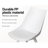 NNEDSZ Set of 2 Lylette Dining Chairs Cafe Chairs PU Leather Padded Seat White