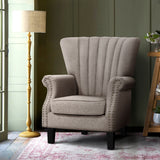NNEDSZ Armchair Lounge Chair Accent Chairs Armchairs Fabric Single Sofa Beige