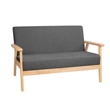 NNEDSZ 2 Seater Fabric Sofa Chair - Grey