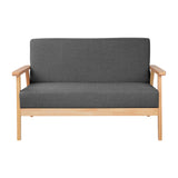 NNEDSZ 2 Seater Fabric Sofa Chair - Grey