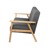 NNEDSZ 2 Seater Fabric Sofa Chair - Grey