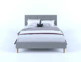 NNEDSZ Fabric Frame - Stone Grey Queen