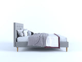 NNEDSZ Fabric Frame - Stone Grey Queen