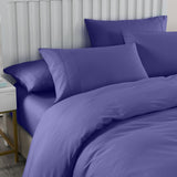 NNEDSZ Comfort 2000TC 6 Piece Bamboo Sheet & Quilt Cover Set Cooling Breathable King Royal Blue