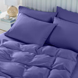 NNEDSZ Comfort 2000TC 6 Piece Bamboo Sheet & Quilt Cover Set Cooling Breathable King Royal Blue