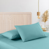NNEDSZ  Decor 2000 Thread Count Bamboo Cooling Sheet Set Ultra Soft Bedding - King - Aqua