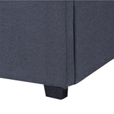NNEDSZ   Luxury Gas Lift Bed Frame Base And Headboard With Storage - Queen - Charcoal