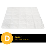 NNEDSZ Decor Silk Touch Quilt 360GSM All Seasons Antibacterial Hypoallergenic Double White