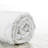NNEDSZ Decor Silk Touch Quilt 360GSM All Seasons Antibacterial Hypoallergenic King Single White