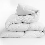 NNEDSZ Decor Silk Touch Quilt 360GSM All Seasons Antibacterial Hypoallergenic King Single White