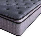 NNEDSZ  Decor Bamboo Charcoal Mattress Pocket Spring Pillowtop 5 Zone 32cm Depth - King - Charcoal