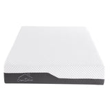 NNEDSZ  Decor Memory Foam Luxe Hybrid Mattress Cool Gel 25cm Depth Medium Firm - Queen - White  Charcoal Grey