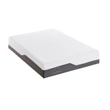 NNEDSZ  Decor Memory Foam Luxe Hybrid Mattress Cool Gel 25cm Depth Medium Firm - Queen - White  Charcoal Grey