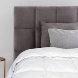 NNEDSZ Comfort Bamboo Blend Quilt 250GSM Luxury Doona Duvet 100% Cotton Cover Single White