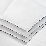 NNEDSZ Comfort Bamboo Blend Quilt 250GSM Luxury Doona Duvet 100% Cotton Cover Queen White