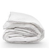 NNEDSZ Comfort Bamboo Blend Quilt 250GSM Luxury Doona Duvet 100% Cotton Cover Queen White