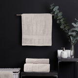 NNEDSZ Comfort 4 Piece Cotton Bamboo Towel Set 450GSM Luxurious Absorbent Plush  Sea Holly