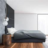 NNEDSZ  Luxury Gas Lift Bed Frame Base And Headboard With Storage - Double - Charcoal