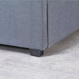 NNEDSZ   Luxury Gas Lift Bed Frame Base And Headboard With Storage - Queen - Grey
