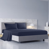 NNEDSZ Comfort 1000TC Hotel Grade Bamboo Cotton Sheets Pillowcases Set Ultrasoft Queen Royal Blue