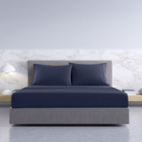 NNEDSZ Comfort 1000TC Hotel Grade Bamboo Cotton Sheets Pillowcases Set Ultrasoft Queen Royal Blue