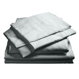 NNEDSZ Comfort 1000TC Hotel Grade Bamboo Cotton Sheets Pillowcases Set Ultrasoft Queen Cool Grey