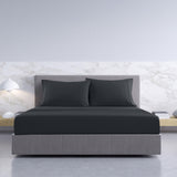 NNEDSZ Comfort 1000TC Hotel Grade Bamboo Cotton Sheets Pillowcases Set Ultrasoft Queen Charcoal