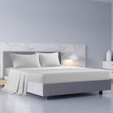 NNEDSZ Comfort 1000TC Hotel Grade Bamboo Cotton Sheets Pillowcases Set Ultrasoft King Cool Grey