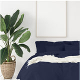 NNEDSZ 1000 Thread Count Hotel Grade Bamboo Cotton Quilt Cover Pillowcases Set King Royal Blue