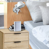NNEDSZ  Decor Bedside Table Paddington Drawers Nightstand Unit Cabinet Storage