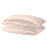 NNEDSZ Comfort Mulberry Soft Silk Hypoallergenic Pillowcase Twin Pack 51 x 76cm 51 x 76 cm Champagne Pink