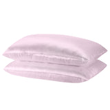 NNEDSZ Comfort Mulberry Soft Silk Hypoallergenic Pillowcase Twin Pack 51 x 76cm 51 x 76 cm Lilac