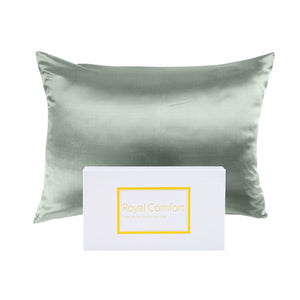 NNEDSZ Comfort Pure Silk Pillow Case 100% Mulberry Silk Hypoallergenic Pillowcase 51 x 76 cm Sage