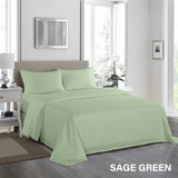NNEDSZ Comfort 1200 Thread Count Sheet Set 4 Piece Ultra Soft Satin Weave Finish Queen Sage Green