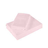NNEDSZ Comfort 1200 Thread Count Sheet Set 4 Piece Ultra Soft Satin Weave Finish King Soft Pink