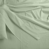 NNEDSZ Comfort Bamboo Blended Sheet & Pillowcases Set 1000TC Ultra Soft Bedding Queen Sage Green