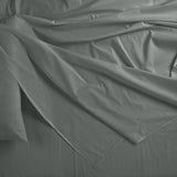 NNEDSZ Comfort Bamboo Blended Sheet & Pillowcases Set 1000TC Ultra Soft Bedding Queen Charcoal