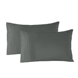 NNEDSZ Comfort Bamboo Blended Sheet & Pillowcases Set 1000TC Ultra Soft Bedding Queen Charcoal