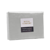 NNEDSZ Comfort Bamboo Blended Sheet & Pillowcases Set 1000TC Ultra Soft Bedding Queen Light Grey