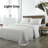 NNEDSZ Comfort Bamboo Blended Sheet & Pillowcases Set 1000TC Ultra Soft Bedding Queen Light Grey