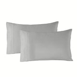 NNEDSZ Comfort Bamboo Blended Sheet & Pillowcases Set 1000TC Ultra Soft Bedding King Light Grey