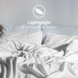 NNEDSZ Comfort Vintage Washed 100% Cotton Sheet Set Fitted Flat Sheet Pillowcases King White