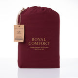 NNEDSZ Comfort Vintage Washed 100% Cotton Quilt Cover Set Bedding Ultra Soft Single Mulled Wine