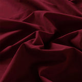 NNEDSZ Comfort Vintage Washed 100% Cotton Quilt Cover Set Bedding Ultra Soft Single Mulled Wine