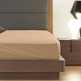NNEDSZ  Comfort 1200 Thread Count Fitted Sheet Cotton Blend Ultra Soft Bedding - Queen - Linen