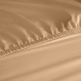 NNEDSZ  Comfort 1200 Thread Count Fitted Sheet Cotton Blend Ultra Soft Bedding - Queen - Linen