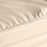 NNEDSZ  Comfort 1200 Thread Count Fitted Sheet Cotton Blend Ultra Soft Bedding - King - Ivory