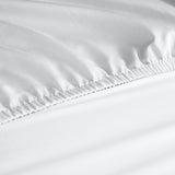 NNEDSZ  Comfort 1000 Thread Count Fitted Sheet Cotton Blend Ultra Soft Bedding - King - White