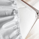 NNEDSZ  Comfort 1000 Thread Count Fitted Sheet Cotton Blend Ultra Soft Bedding - King - White
