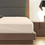NNEDSZ  Comfort 1000 Thread Count Fitted Sheet Cotton Blend Ultra Soft Bedding - King - Ivory